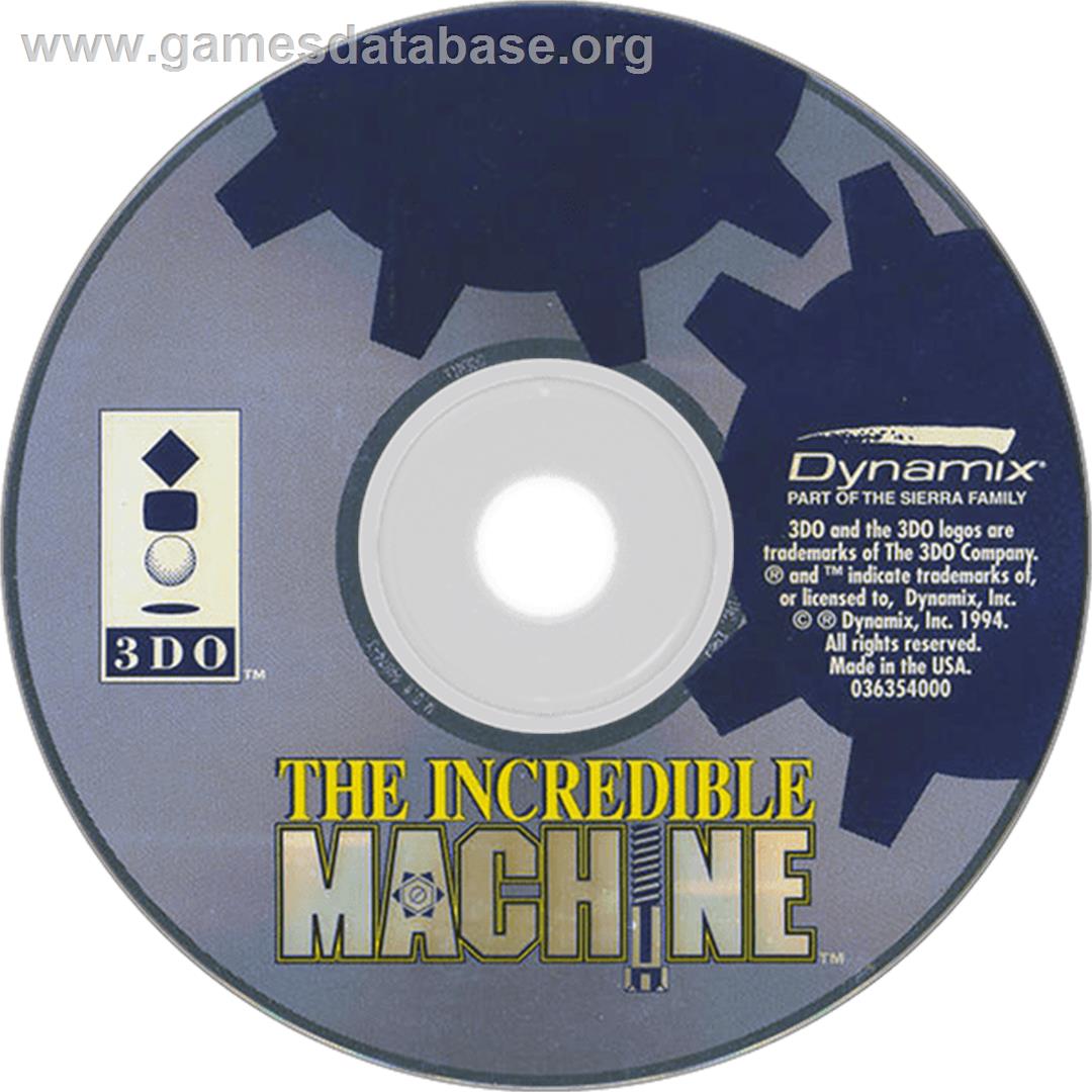 Incredible Machine - Panasonic 3DO - Artwork - Disc