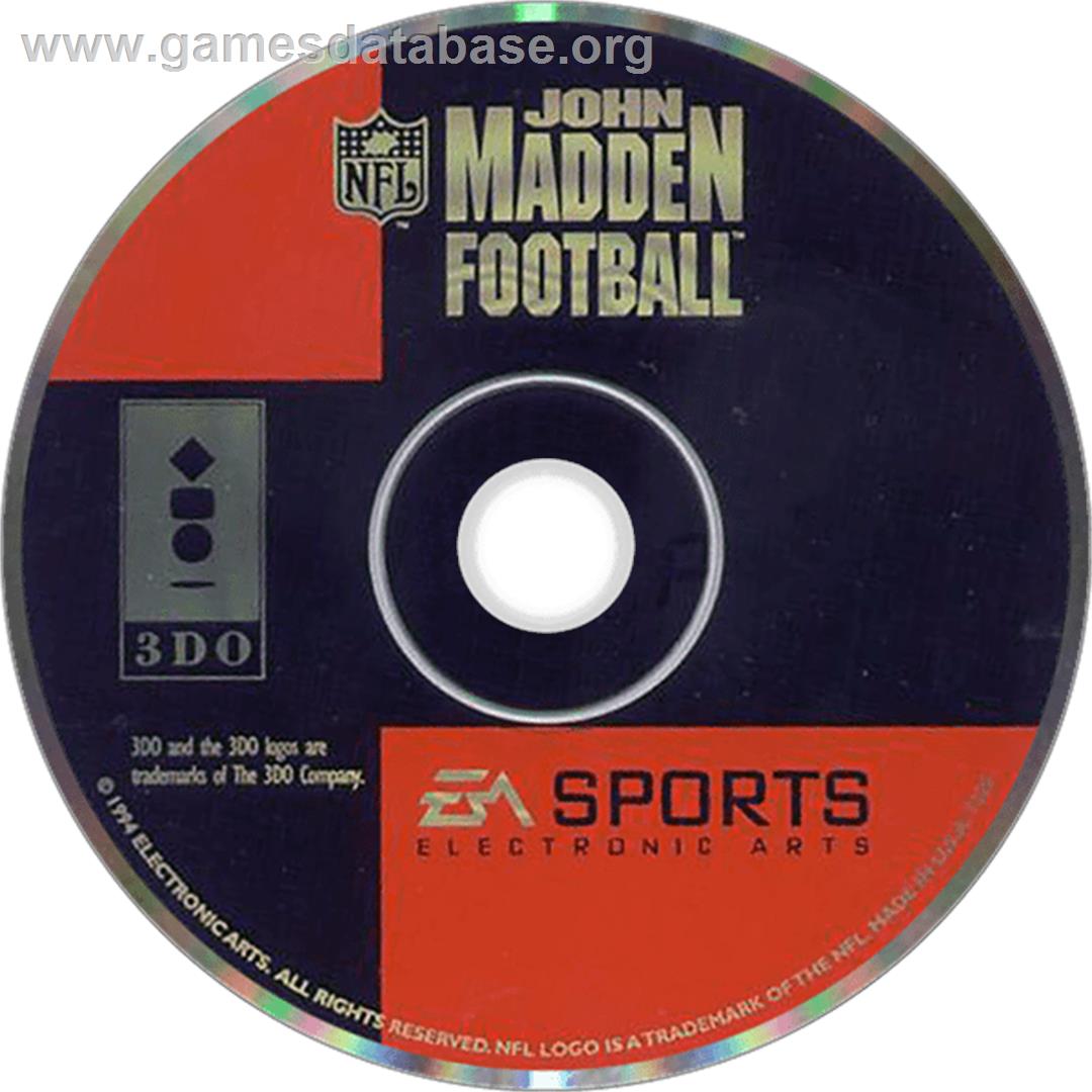John Madden Football '93 - Panasonic 3DO - Artwork - Disc