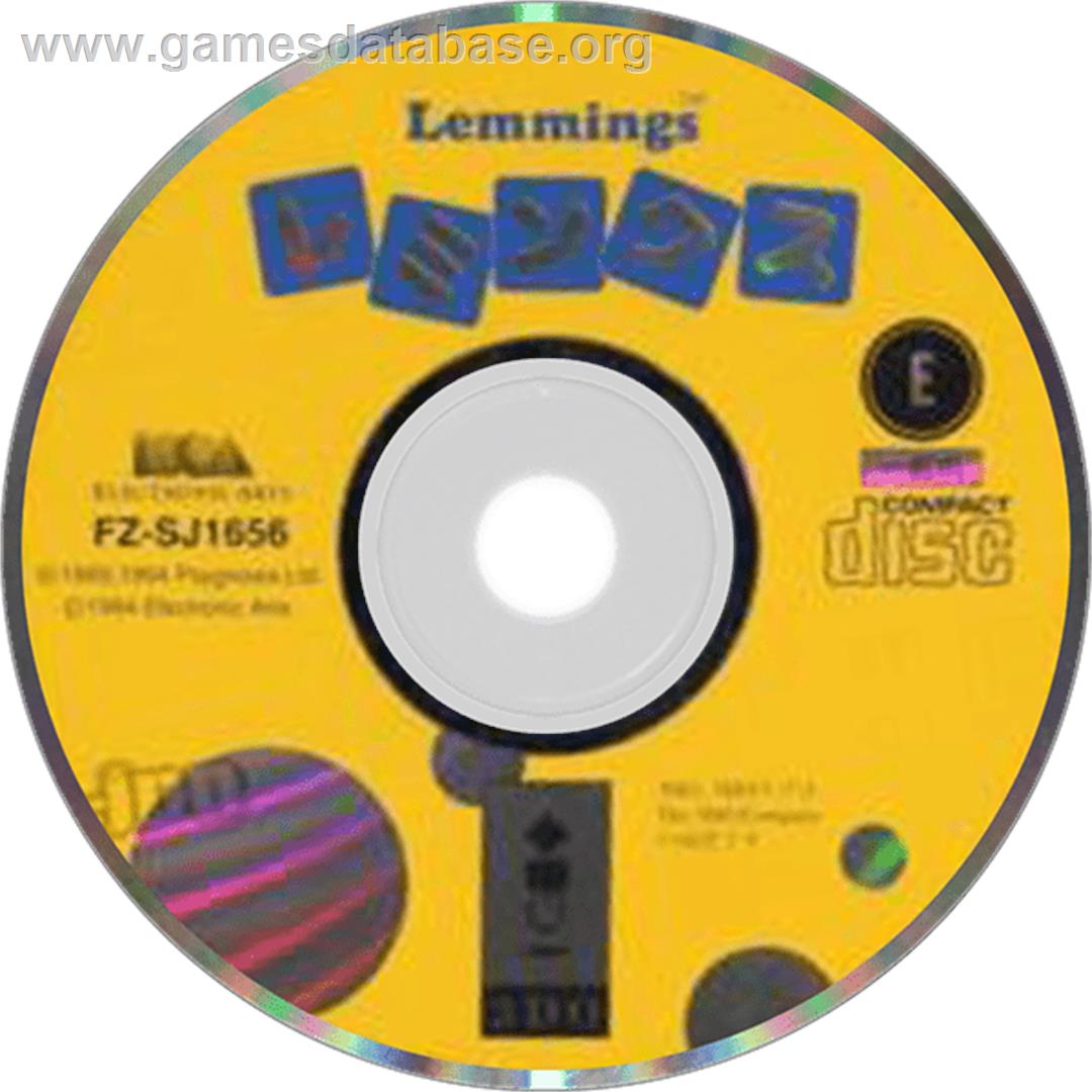 Lemmings - Panasonic 3DO - Artwork - Disc