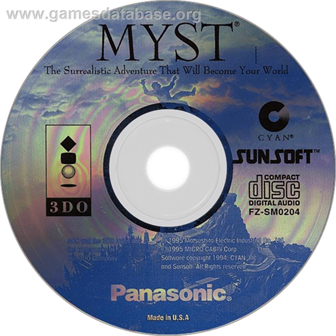 Myst - Panasonic 3DO - Artwork - Disc