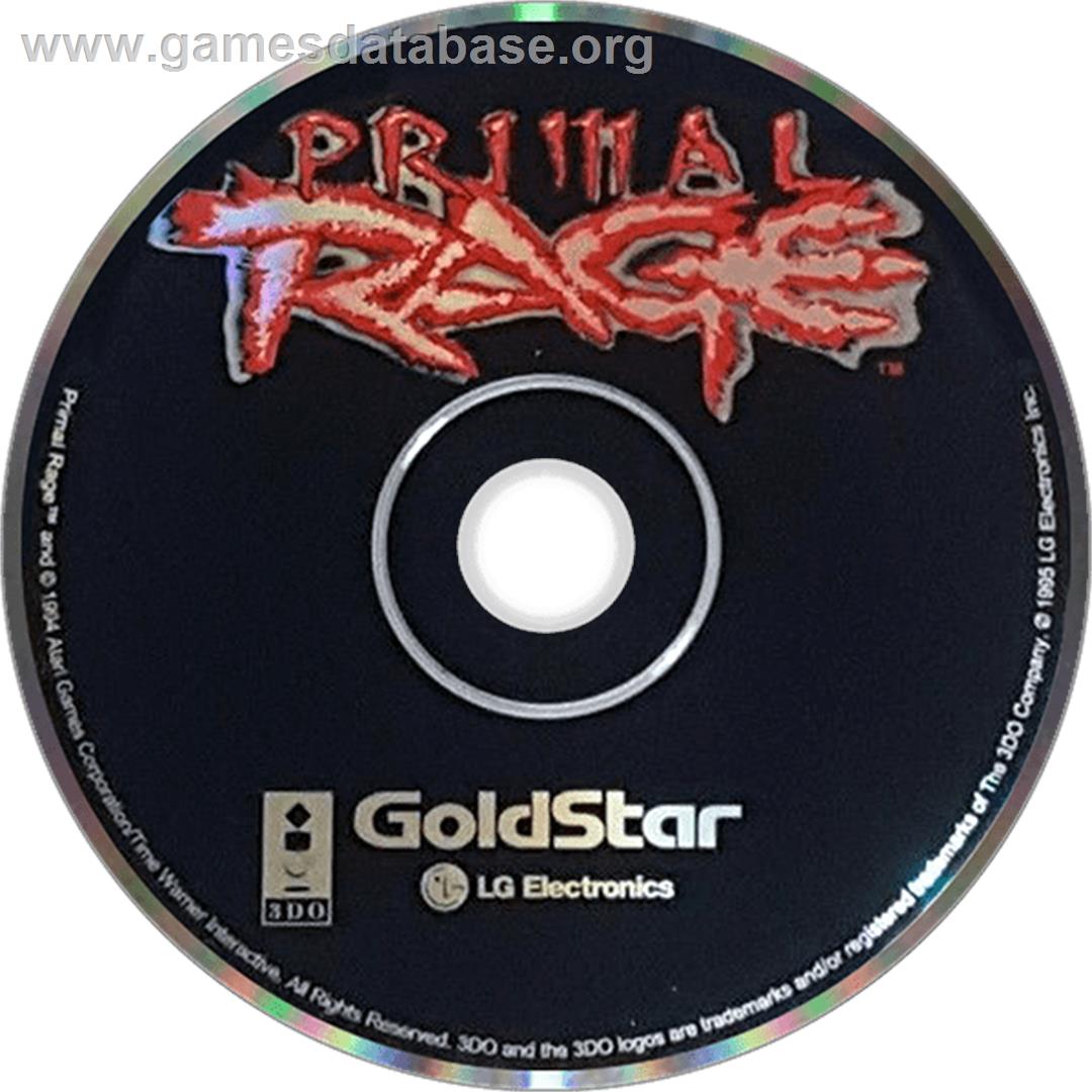 Primal Rage - Panasonic 3DO - Artwork - Disc