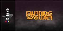 Arcade Cabinet Marquee for Burning Soldier.