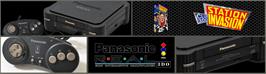 Arcade Cabinet Marquee for Club 3DO: Station Invasion.