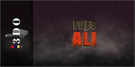 Arcade Cabinet Marquee for Foes Of Ali.