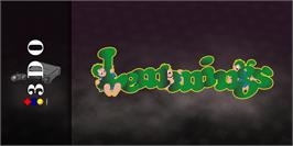 Arcade Cabinet Marquee for Lemmings.