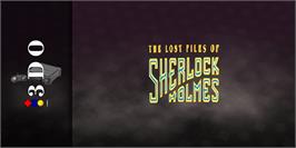 Arcade Cabinet Marquee for Lost Files Of Sherlock Holmes, The.