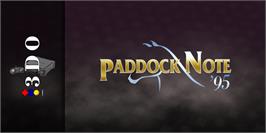 Arcade Cabinet Marquee for Paddock Note '95.