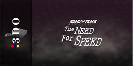 Arcade Cabinet Marquee for Road and Track Presents - The Need for Speed.