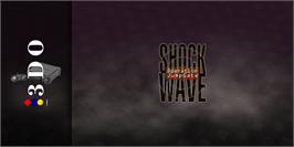 Arcade Cabinet Marquee for Shock Wave - Operation Jumpgate.