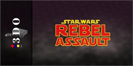 Arcade Cabinet Marquee for Star Wars - Rebel Assault.