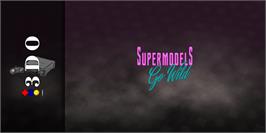 Arcade Cabinet Marquee for Super Models Go Wild.