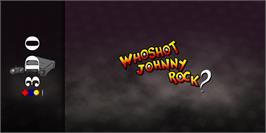 Arcade Cabinet Marquee for Who Shot Johnny Rock.