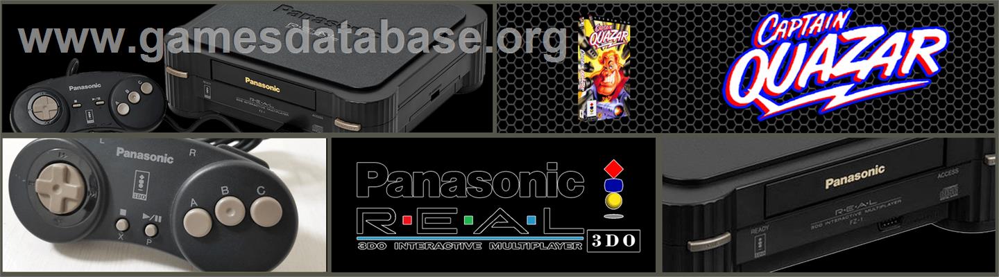 Captain Quazar - Panasonic 3DO - Artwork - Marquee