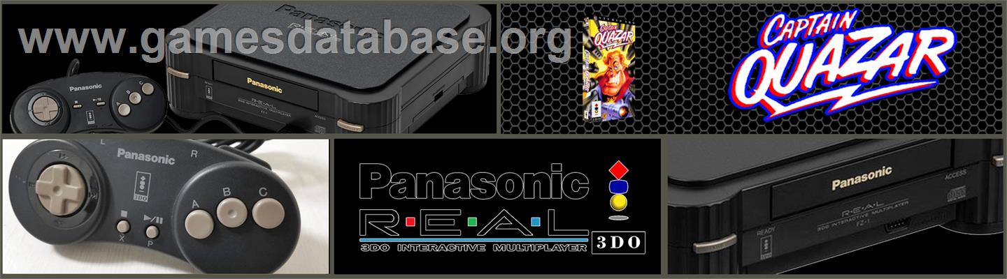 Captain Quazar - Panasonic 3DO - Artwork - Marquee