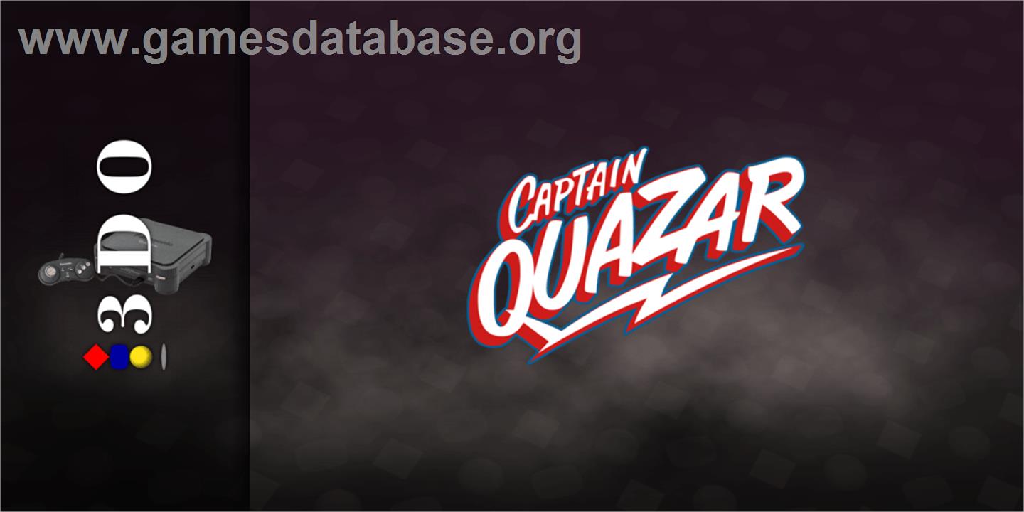 Captain Quazar - Panasonic 3DO - Artwork - Marquee