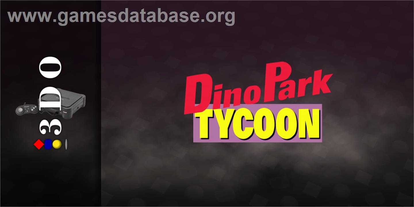 Dinopark Tycoon - Panasonic 3DO - Artwork - Marquee