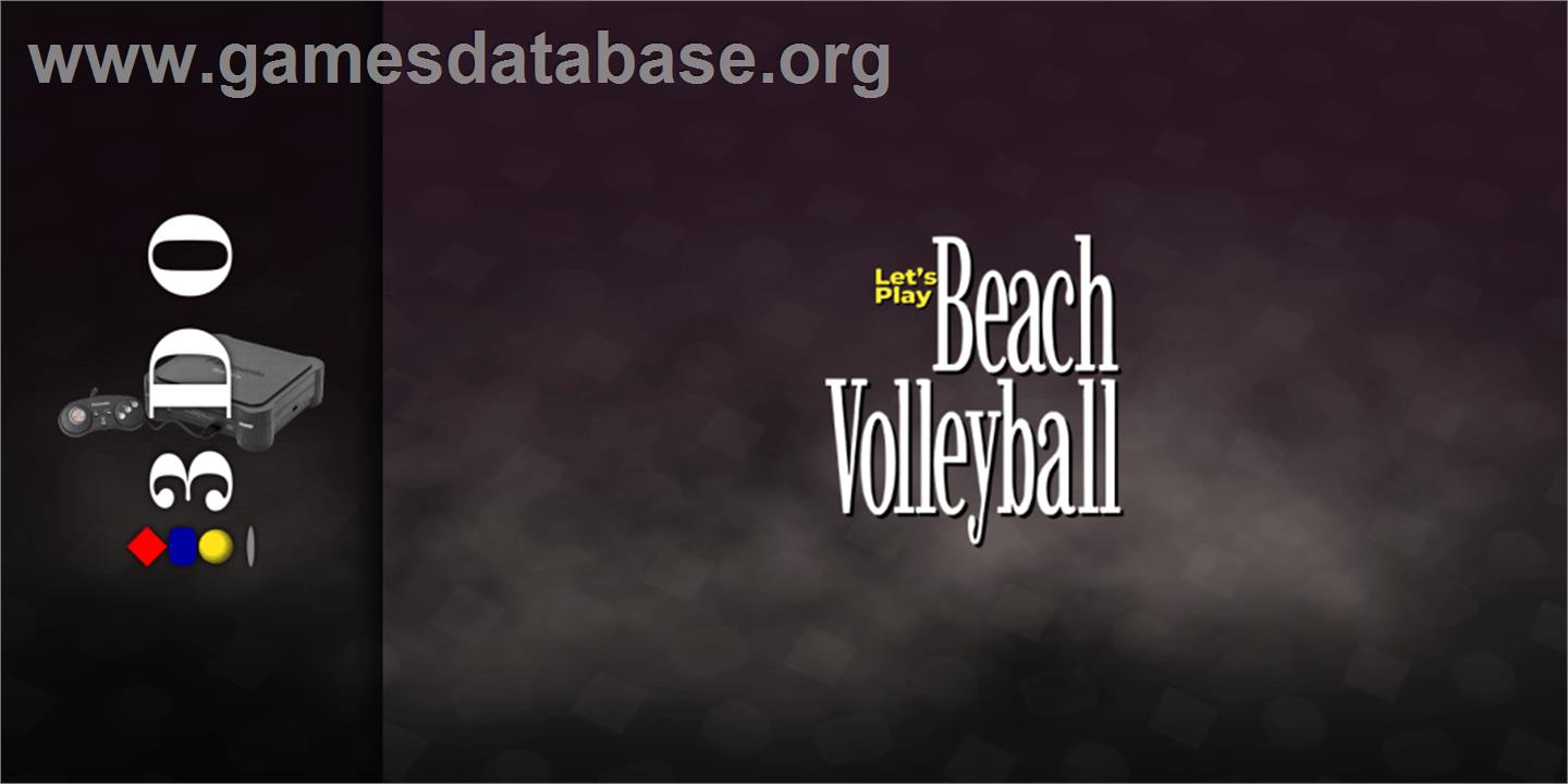 ESPN - Let's Play Beach Volleyball - Panasonic 3DO - Artwork - Marquee