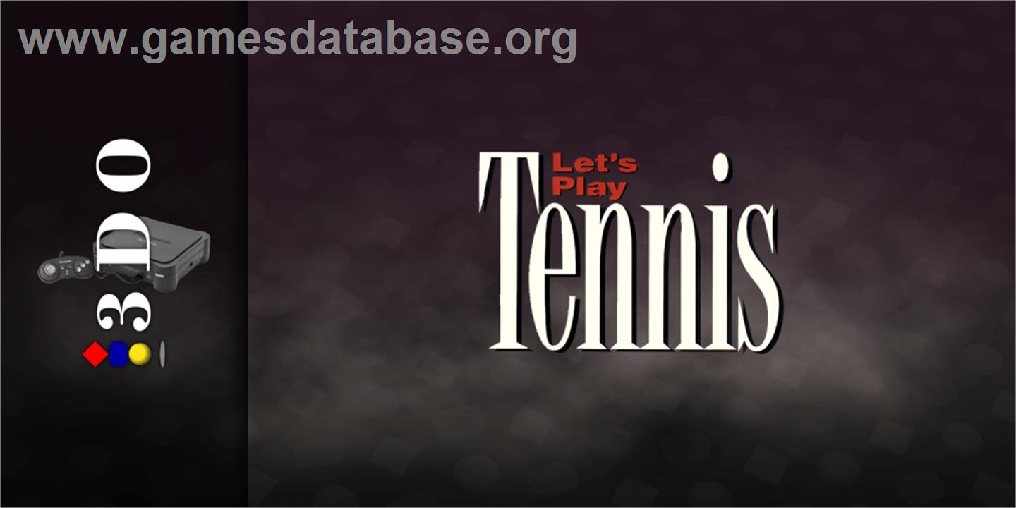ESPN Let's Play Tennis with Tracy Austin - Panasonic 3DO - Artwork - Marquee
