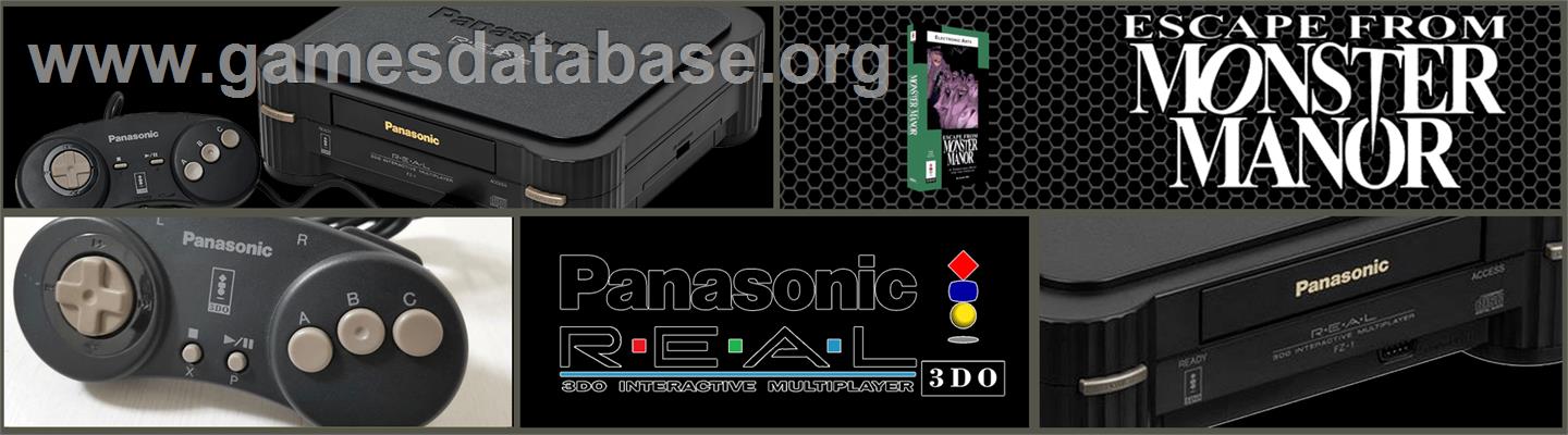Escape from Monster Manor - Panasonic 3DO - Artwork - Marquee