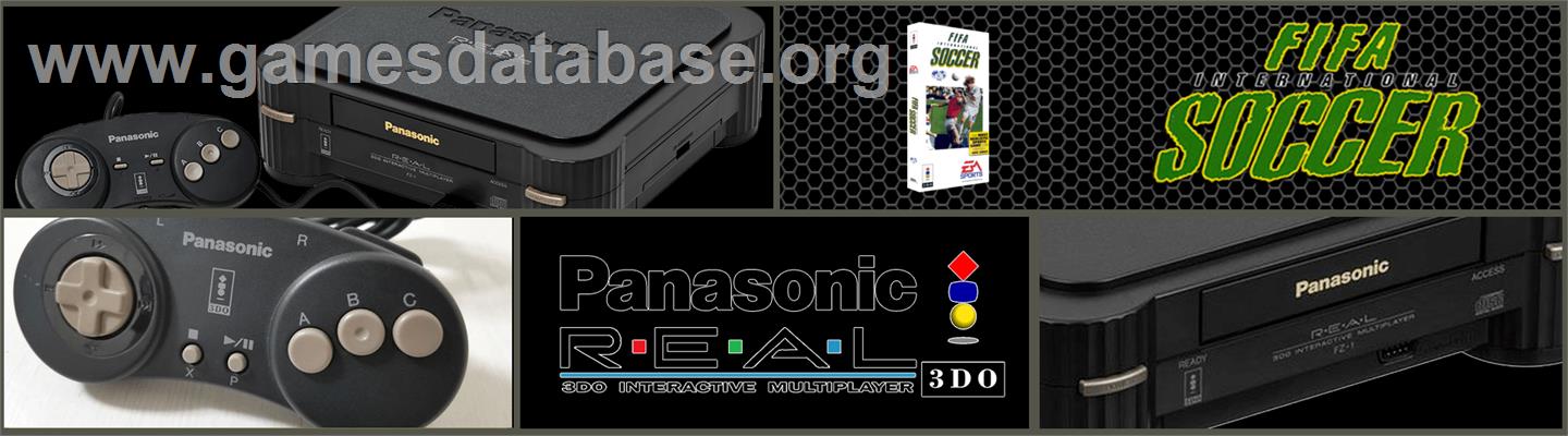 FIFA International Soccer - Panasonic 3DO - Artwork - Marquee