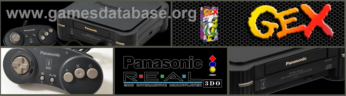 Gex - Panasonic 3DO - Artwork - Marquee