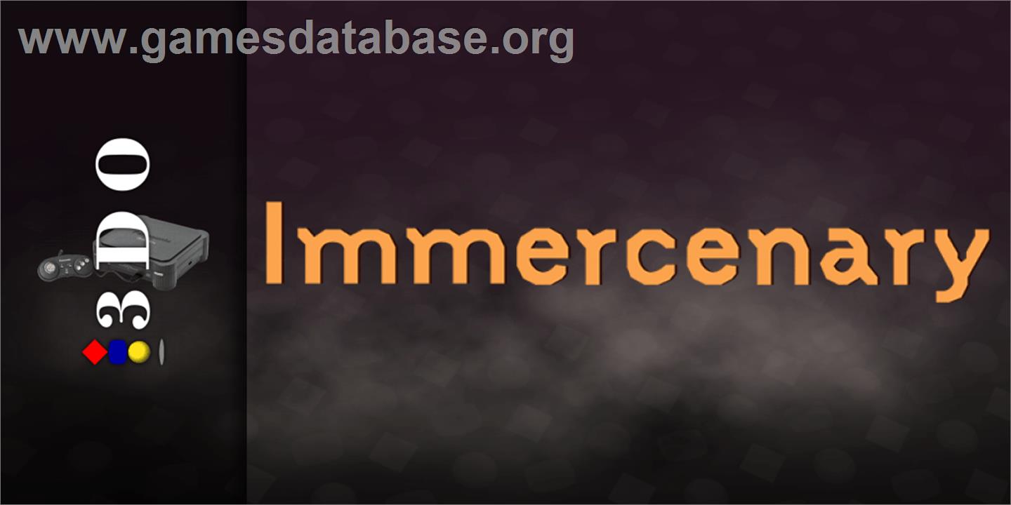 Immercenary - Panasonic 3DO - Artwork - Marquee