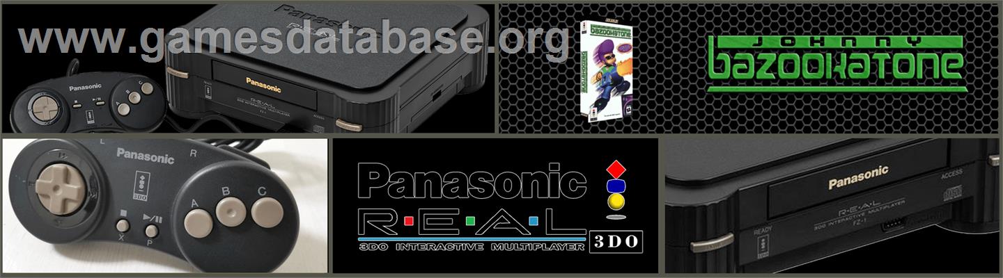 Johnny Bazookatone - Panasonic 3DO - Artwork - Marquee