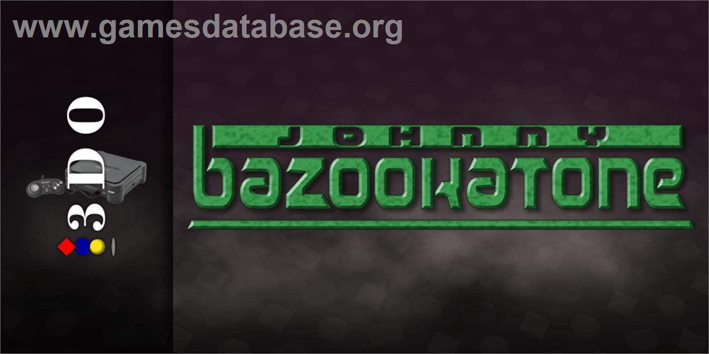 Johnny Bazookatone - Panasonic 3DO - Artwork - Marquee