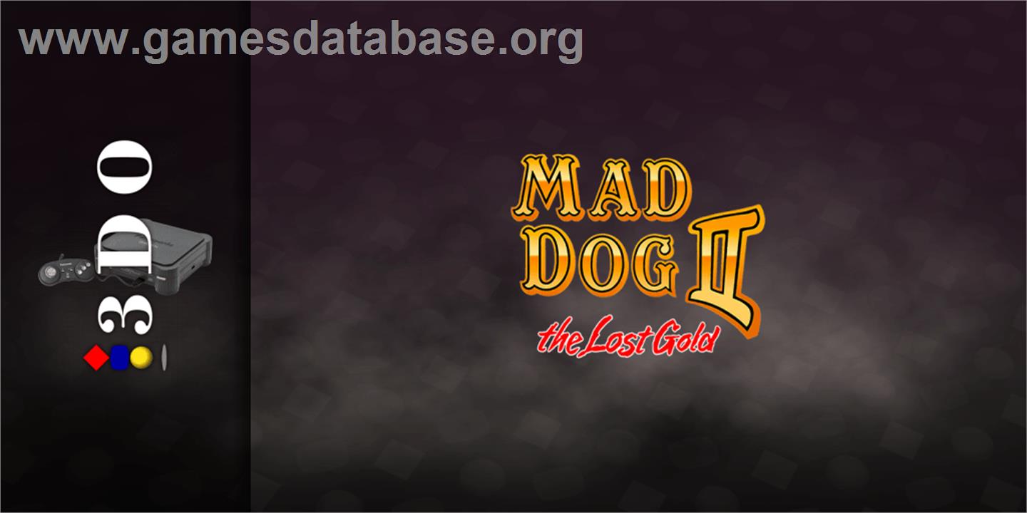Mad Dog 2 - The Lost Gold - Panasonic 3DO - Artwork - Marquee