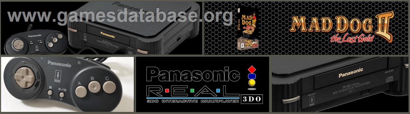 Mad Dog II: The Lost Gold v2.04 - Panasonic 3DO - Artwork - Marquee