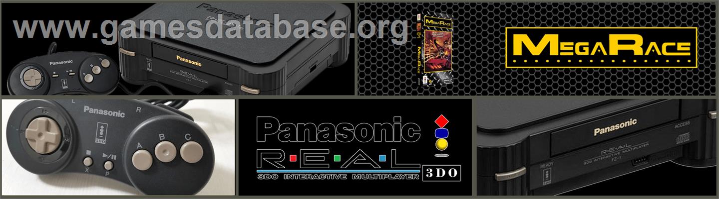 MegaRace - Panasonic 3DO - Artwork - Marquee