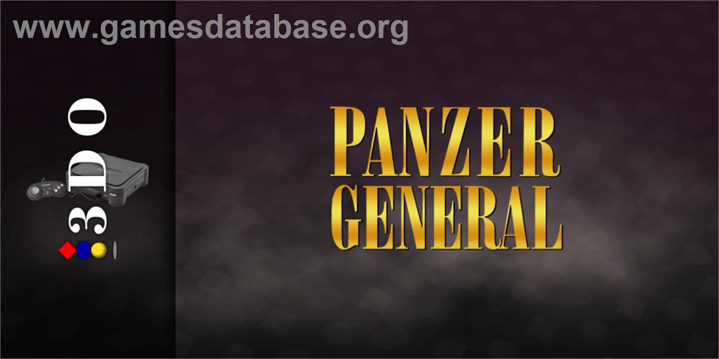 Panzer General - Panasonic 3DO - Artwork - Marquee