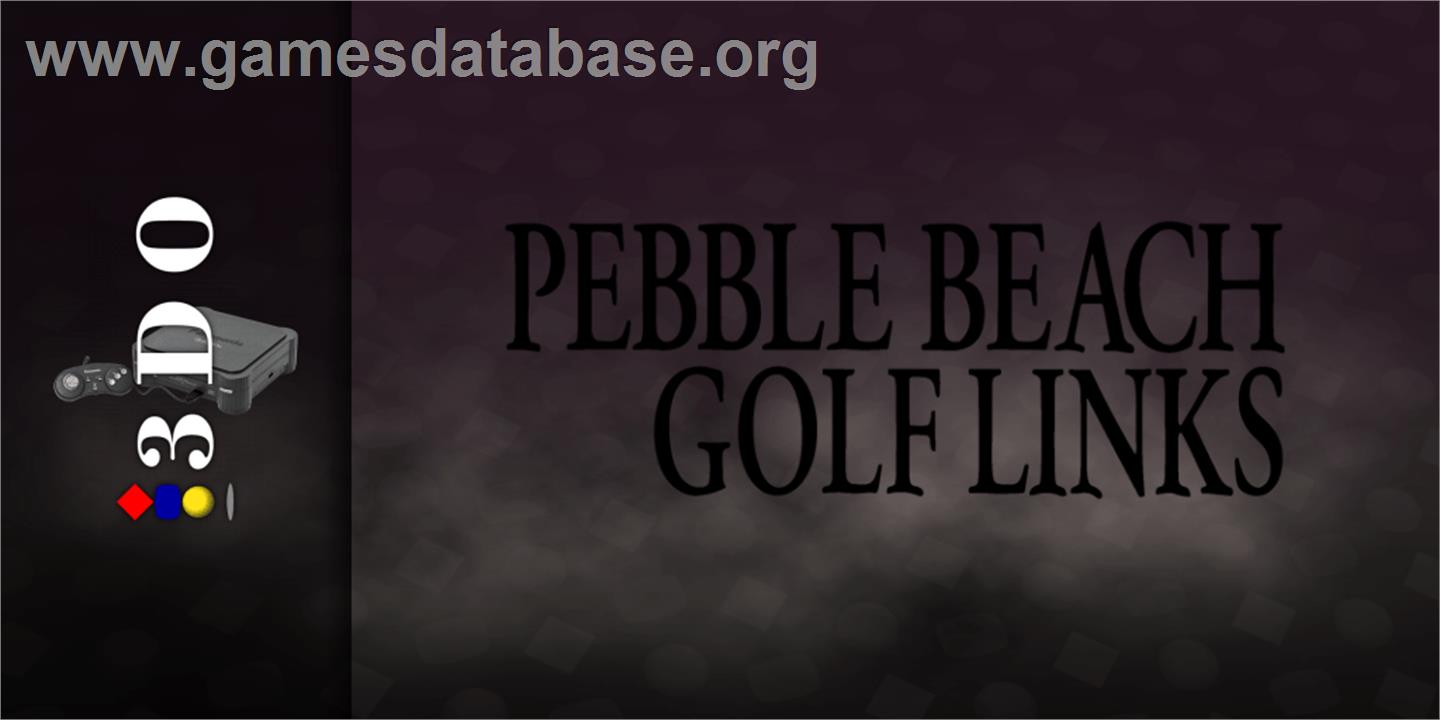 Pebble Beach Golf Links - Panasonic 3DO - Artwork - Marquee