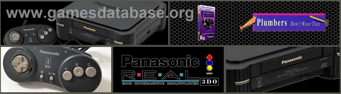 Plumbers Don't Wear Ties - Panasonic 3DO - Artwork - Marquee