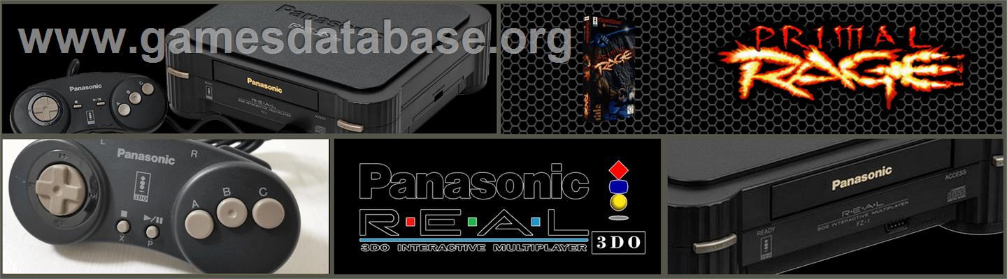 Primal Rage - Panasonic 3DO - Artwork - Marquee