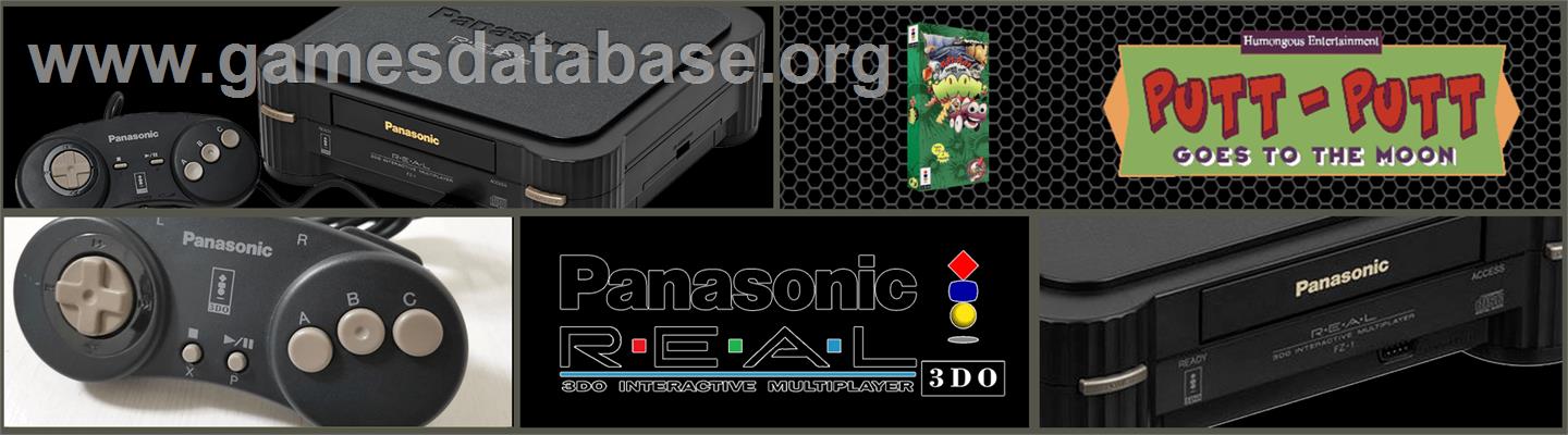 Putt-Putt Goes to the Moon - Panasonic 3DO - Artwork - Marquee