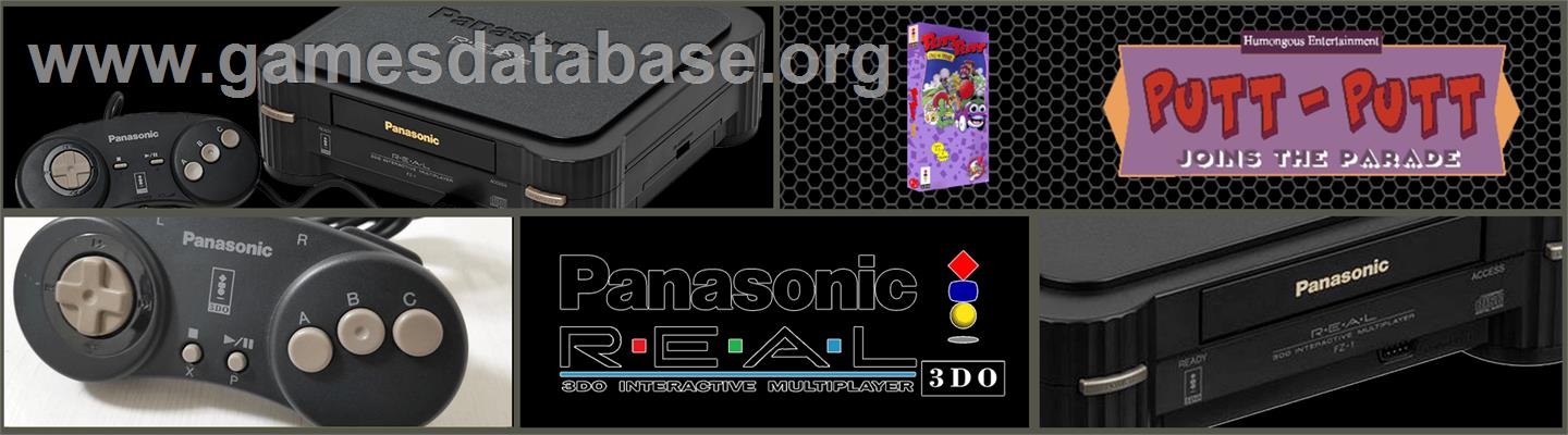 Putt-Putt Joins the Parade - Panasonic 3DO - Artwork - Marquee