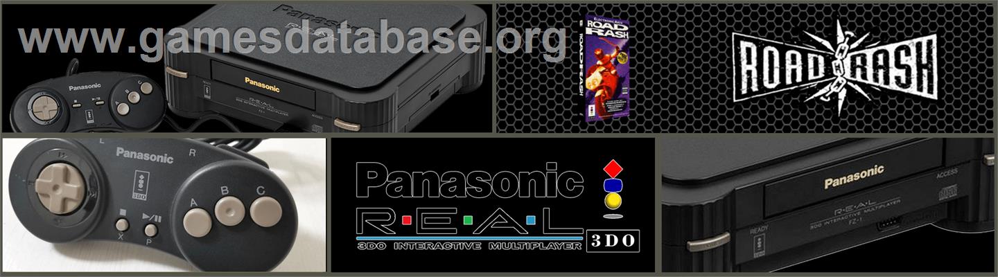 Road Rash - Panasonic 3DO - Artwork - Marquee