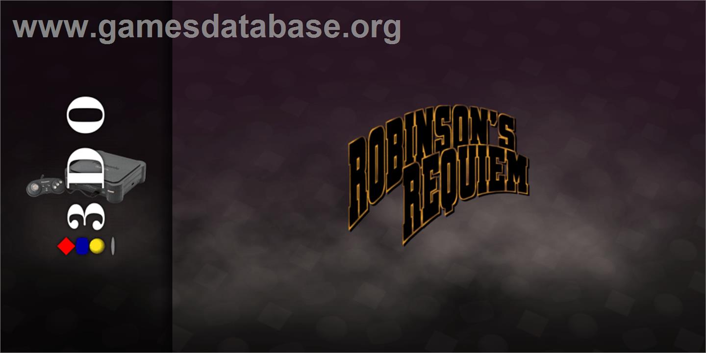 Robinson's Requiem - Panasonic 3DO - Artwork - Marquee