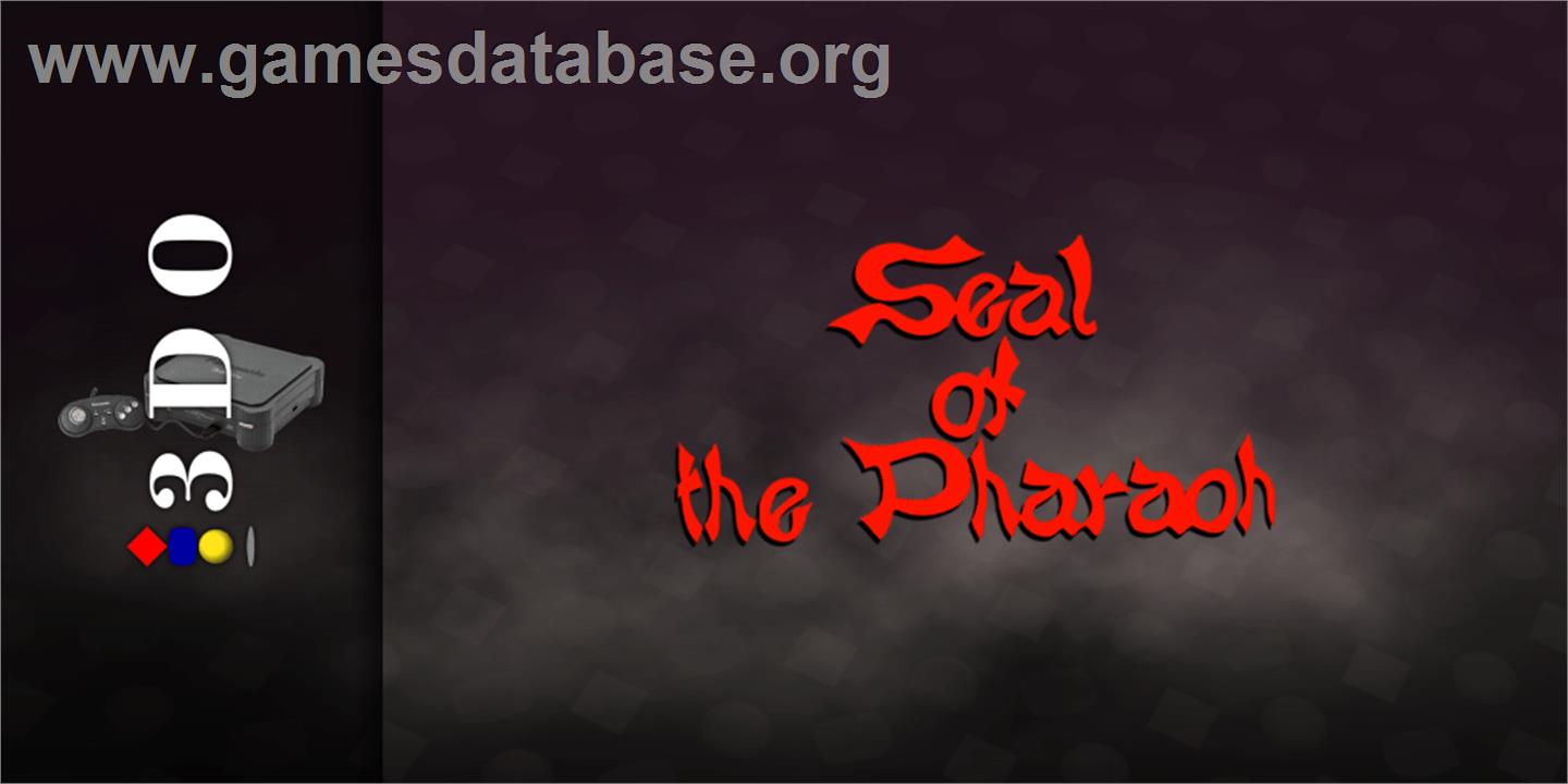 Seal Of The Pharaoh - Panasonic 3DO - Artwork - Marquee