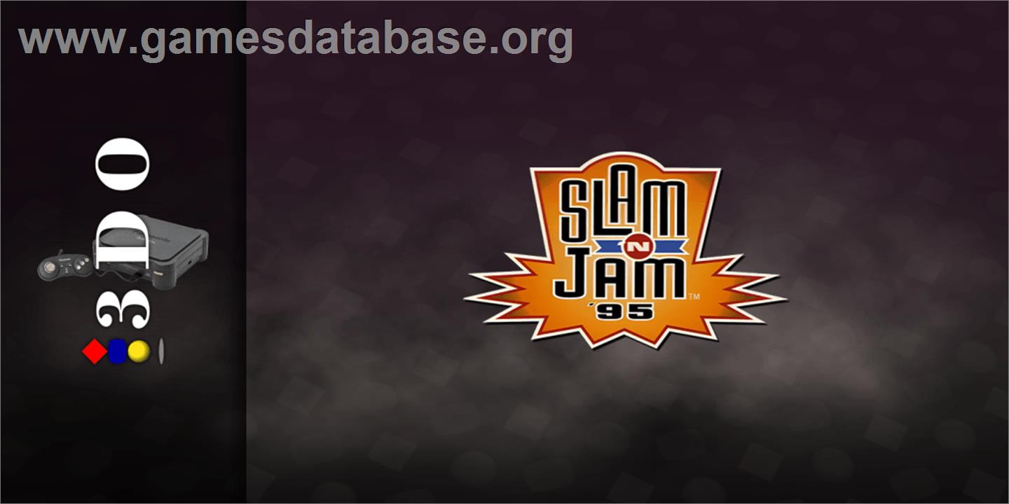 Slam 'n Jam '95 - Panasonic 3DO - Artwork - Marquee