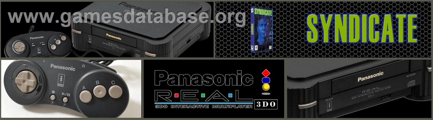 Syndicate - Panasonic 3DO - Artwork - Marquee