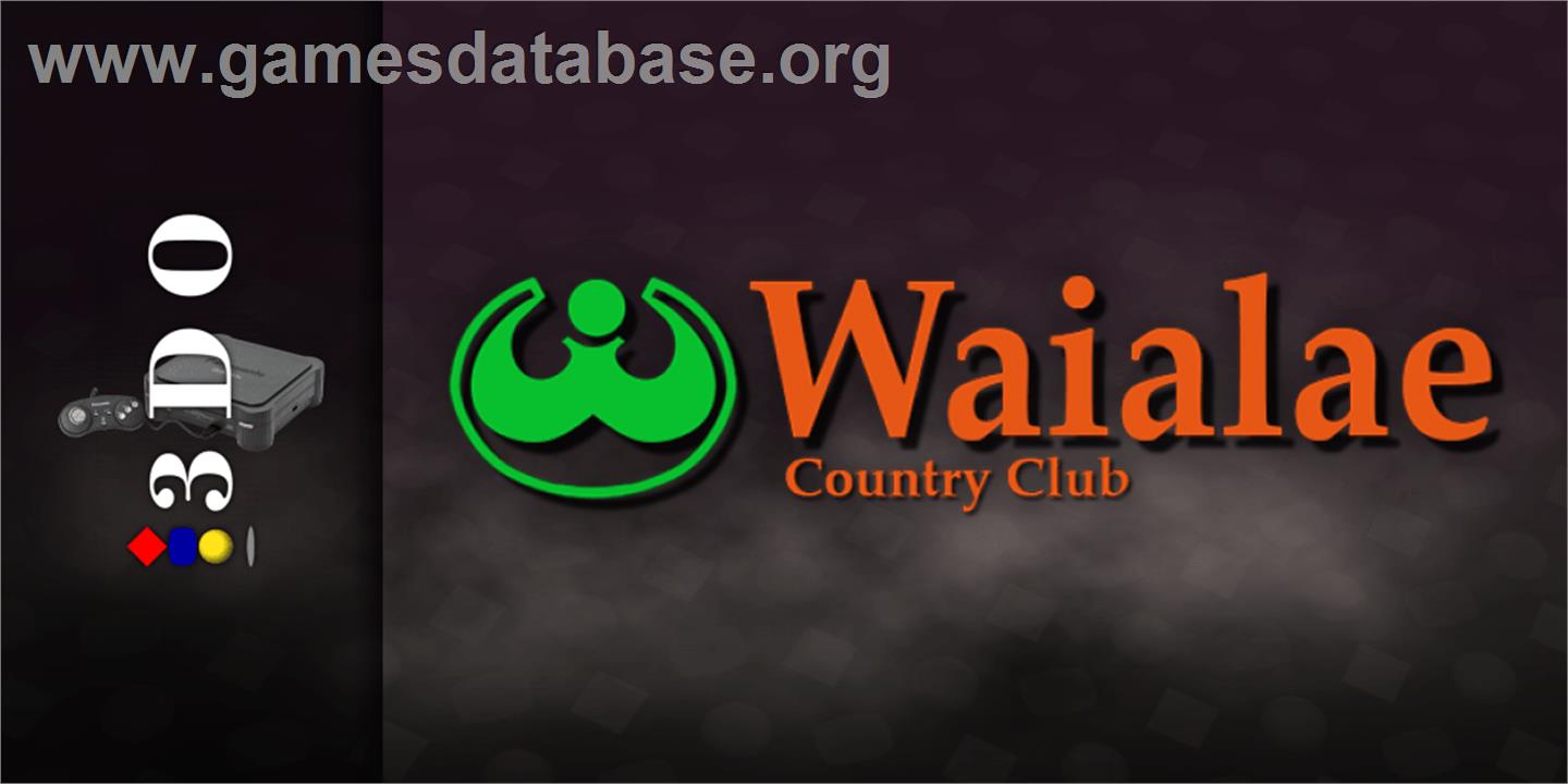 True Golf Classics - Waialae Country Club - Panasonic 3DO - Artwork - Marquee