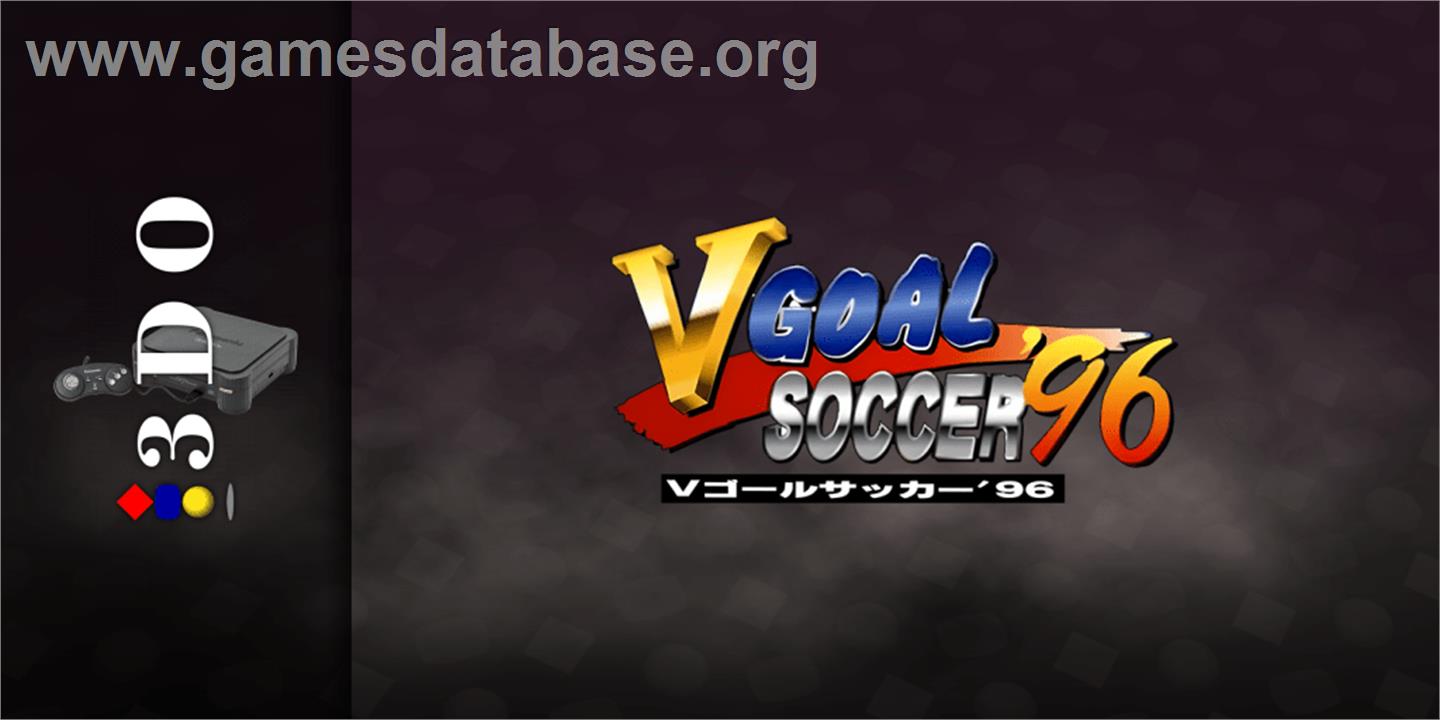 V Goal Soccer '96 - Panasonic 3DO - Artwork - Marquee