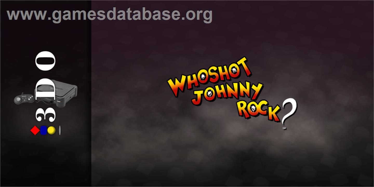 Who Shot Johnny Rock - Panasonic 3DO - Artwork - Marquee