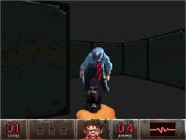 In game image of Biofury on the Panasonic 3DO.