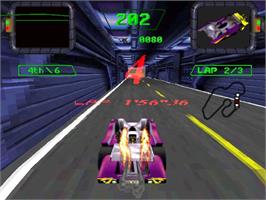 In game image of Crash 'n' Burn on the Panasonic 3DO.