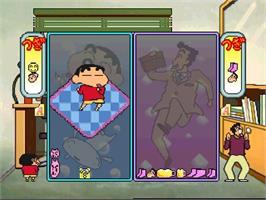 In game image of Crayon Shin-chan - Puzzle Daimaou no Nazo on the Panasonic 3DO.