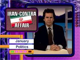 In game image of Dennis Miller - That's News to Me on the Panasonic 3DO.