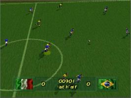 In game image of Fifa International Soccer on the Panasonic 3DO.